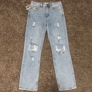 Stevie Hender High Waist Destroyed Jeans